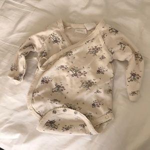 Jamie Kay floral wrap onesie size 3-6 months